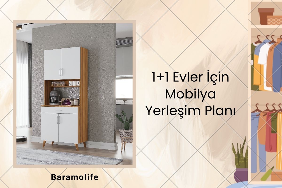 1+1 Evler İçin Mobilya Yerleşim Planı